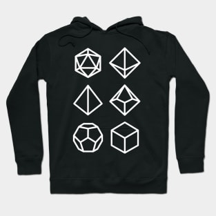 Polyhedral Dice Icons RPG D20 Hoodie